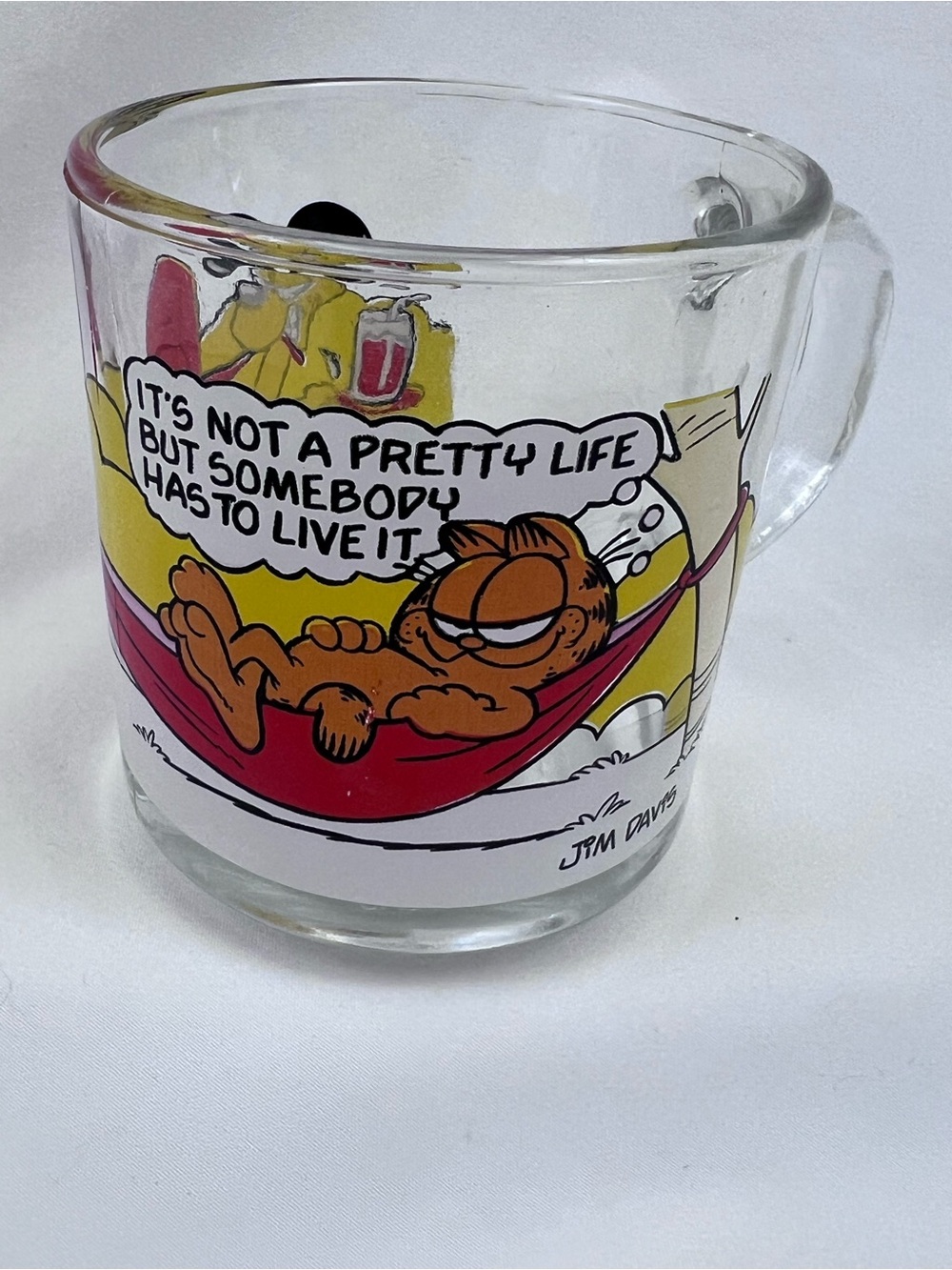 Vintage McDonalds Garfield Mug Its not A Pretty Life But Somebody Has To Do It